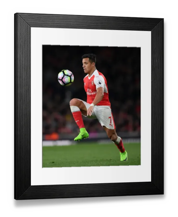 Framed Print : Alexis Sanchez: Arsenal's Premier League Star in Action Against West Ham United (2016-17)