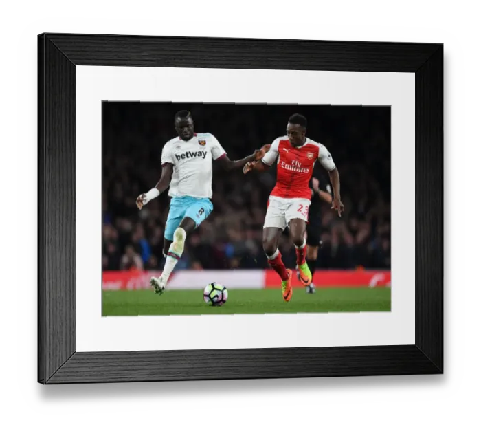 Framed Print : Clash of the Titans: Welbeck vs. Kouyate - Intense Arsenal vs. West Ham Battle