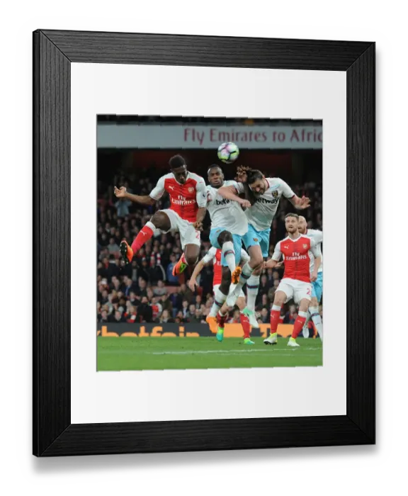 Framed Print : Clash at the Emirates: Welbeck vs. Antonio & Carroll, Arsenal vs. West Ham United, Premier League