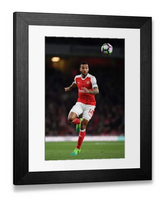 Framed Print : Theo Walcott in Action: Arsenal vs. West Ham United, Premier League 2016-17