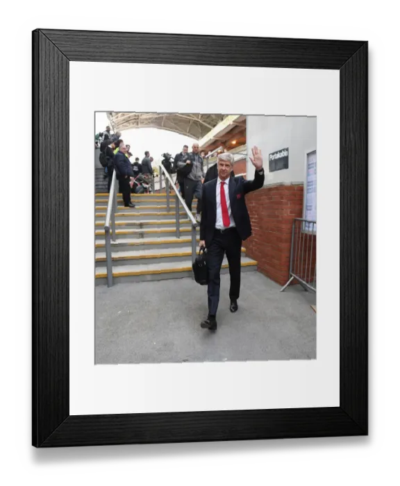 Framed Print : Arsene Wenger Heads to Selhurst Park Before Crystal Palace vs Arsenal (2017)