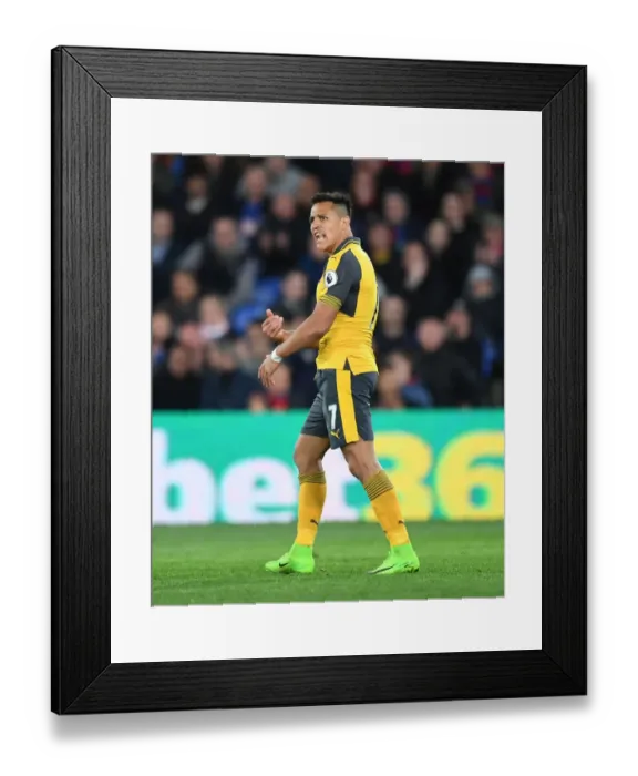 Framed Print : Alexis Sanchez: In Action for Arsenal Against Crystal Palace, Premier League 2016-17 Framed Print : Alexis Sanchez: In Action for Arsenal Against Crystal Palace, Premier League 2016-17