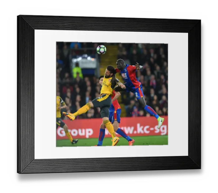 Framed Print : Clash at Selhurst Park: Olivier Giroud vs. Mamadou Sakho