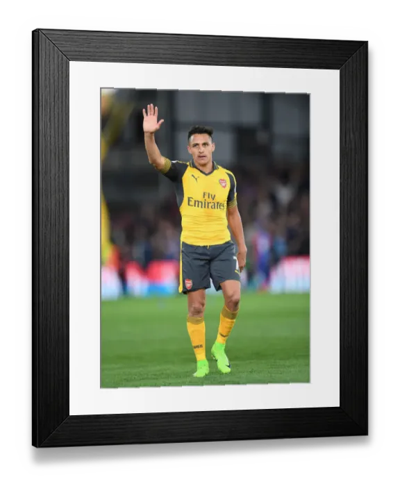 Framed Print : Alexis Sanchez: Intense Moment after Crystal Palace vs. Arsenal Premier League Clash