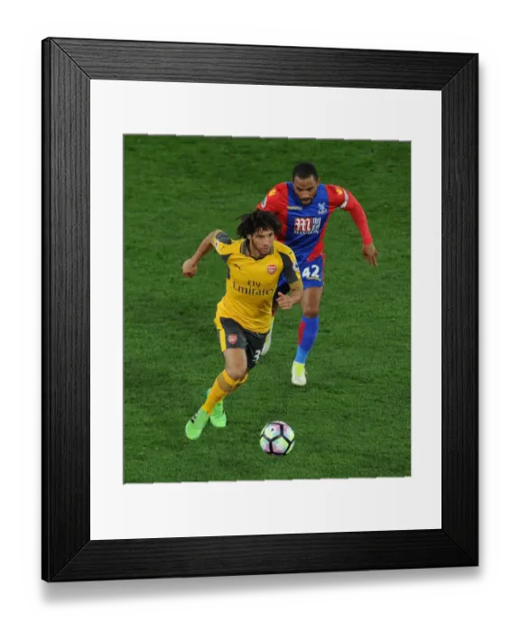 Framed Print : Mohamed Elneny vs. Jason Puncheon: A Midfield Battle at Selhurst Park - Arsenal vs. Crystal Palace, Premier League 2016-17 Framed Print : Mohamed Elneny vs. Jason Puncheon: A Midfield Battle at Selhurst Park - Arsenal vs. Crystal Palace, Premier League 2016-17
