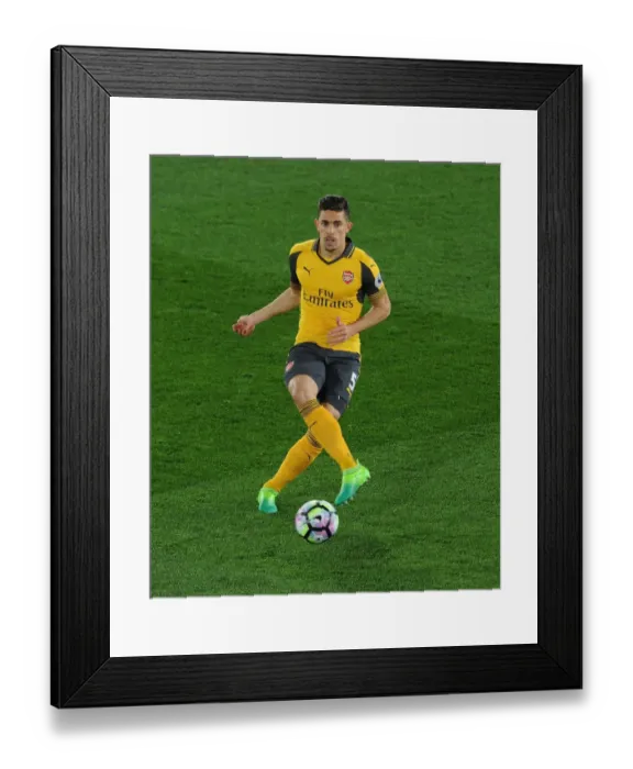 Framed Print : Gabriel in Action: Crystal Palace vs Arsenal, Premier League 2016-17 Framed Print : Gabriel in Action: Crystal Palace vs Arsenal, Premier League 2016-17