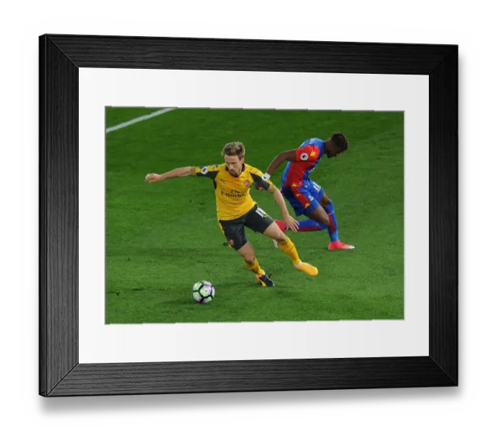 Framed Print : Monreal's Misfortune: Zaha Strikes as Crystal Palace Humble Arsenal (3-0)