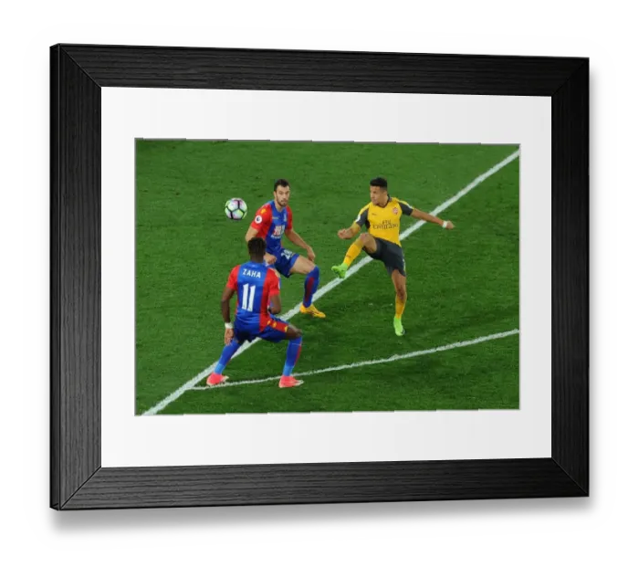 Framed Print : Alexis Sanchez Outmaneuvers Wilfred Zaha and Luka Milivojevic in Crystal Palace vs Arsenal Premier League Clash Framed Print : Alexis Sanchez Outmaneuvers Wilfred Zaha and Luka Milivojevic in Crystal Palace vs Arsenal Premier League Clash