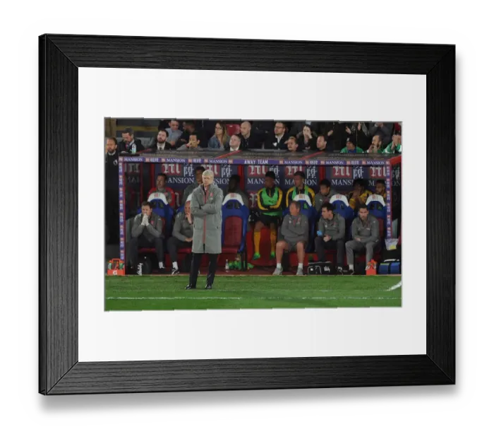 Framed Print : Arsene Wenger vs. Crystal Palace: Intense 2016-17 Premier League Showdown