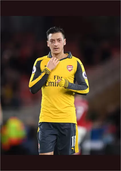Mesut Ozil: A Moment of Contemplation after Arsenal's Match at Middlesbrough's Riverside Stadium (April 2017)