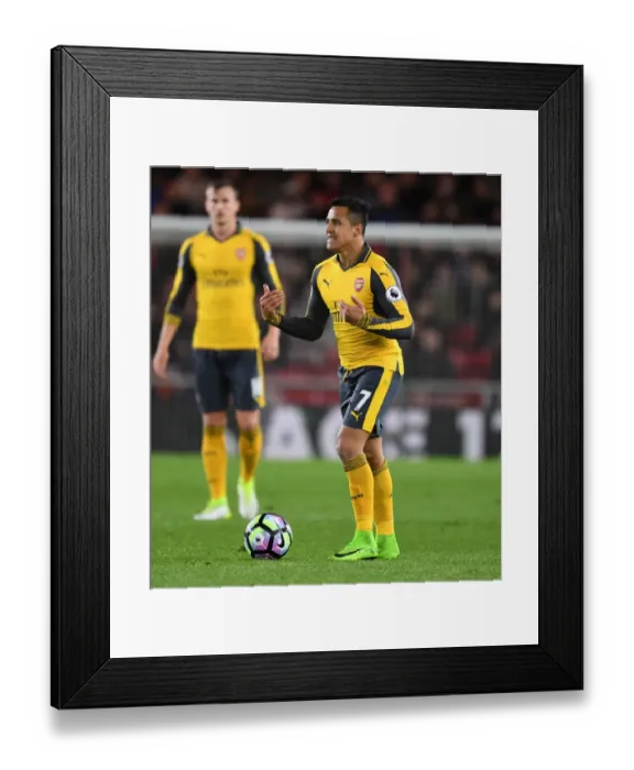 Framed Print : Alexis Sanchez in Action: Arsenal vs. Middlesbrough, Premier League 2016-17 Framed Print : Alexis Sanchez in Action: Arsenal vs. Middlesbrough, Premier League 2016-17