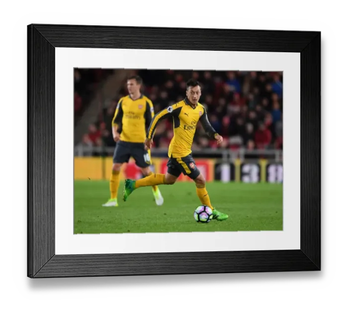 Framed Print : Mesut Ozil in Action: Middlesbrough vs. Arsenal, Premier League 2016-17