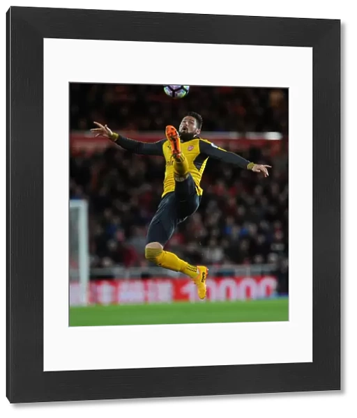 Olivier Giroud in Action: Arsenal's Win Against Middlesbrough, Premier League 2016-17