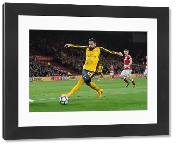 Olivier Giroud: In Action for Arsenal Against Middlesbrough, Premier League 2016-17