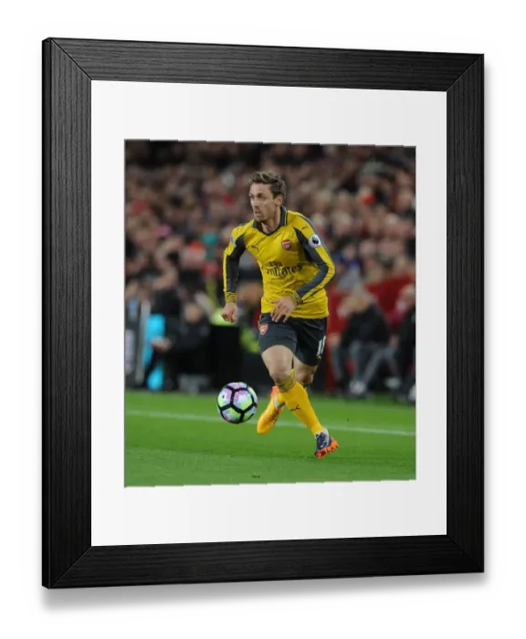 Framed Print : Nacho Monreal in Action: Middlesbrough vs. Arsenal, Premier League 2016-17