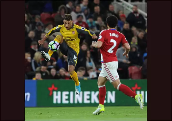 Alex Oxlade-Chamberlain: In Action Against Middlesbrough, Premier League 2016-17