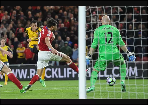 Mesut Ozil Scores Arsenal's Second Goal vs. Middlesbrough (2016-17)