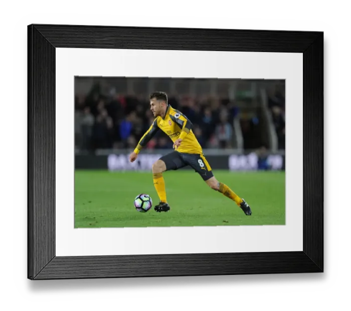 Framed Print : Aaron Ramsey in Action: Middlesbrough vs. Arsenal, Premier League 2016-17 Framed Print : Aaron Ramsey in Action: Middlesbrough vs. Arsenal, Premier League 2016-17