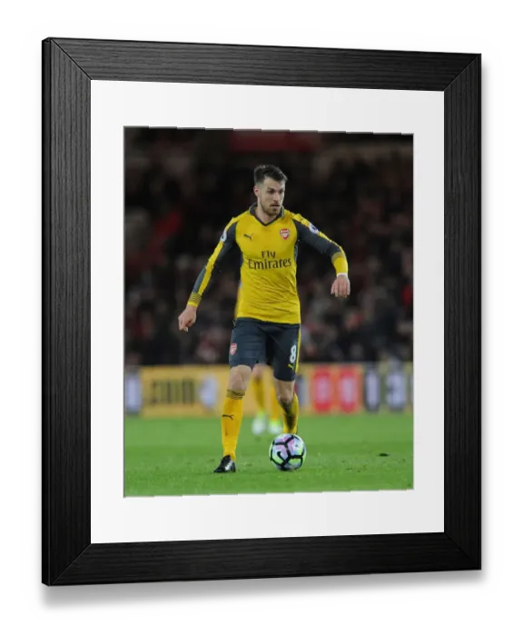 Framed Print : Aaron Ramsey in Action: Arsenal vs. Middlesbrough, Premier League 2016-17 Framed Print : Aaron Ramsey in Action: Arsenal vs. Middlesbrough, Premier League 2016-17