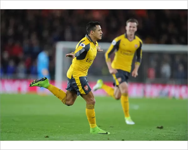 Alexis Sanchez's Goal Celebration: Middlesbrough vs. Arsenal, Premier League 2016-17