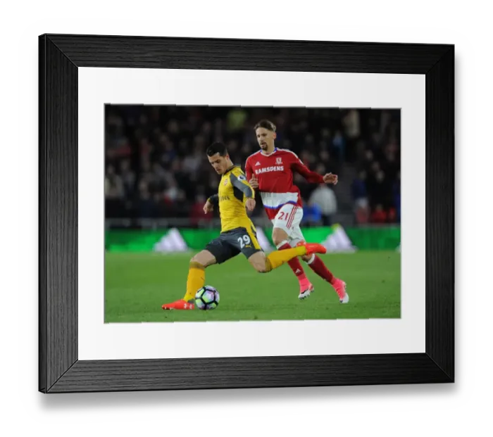 Framed Print : Xhaka vs. Ramirez: A Premier League Showdown at Riverside Stadium Framed Print : Xhaka vs. Ramirez: A Premier League Showdown at Riverside Stadium