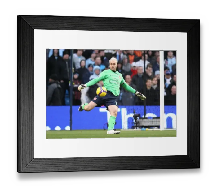 Framed Print : Manchester City's Triumph: 3-0 Crush of Arsenal - Manuel Almunia's Disappointing Day Framed Print : Manchester City's Triumph: 3-0 Crush of Arsenal - Manuel Almunia's Disappointing Day