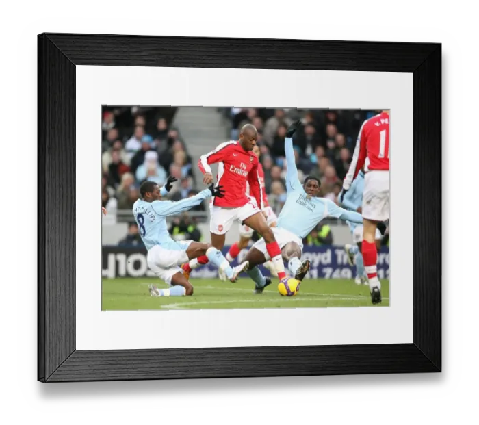 Framed Print : Triumph of Manchester City: Abou Diaby, Shaun Wright-Phillips, Micah Richards in Action as Arsenal Suffer 3:0 Defeat, Barclays Premier League, City of Manchester Stadium, 22 / 11 / 08 Framed Print : Triumph of Manchester City: Abou Diaby, Shaun Wright-Phillips, Micah Richards in Action as Arsenal Suffer 3:0 Defeat, Barclays Premier League, City of Manchester Stadium, 22 / 11 / 08