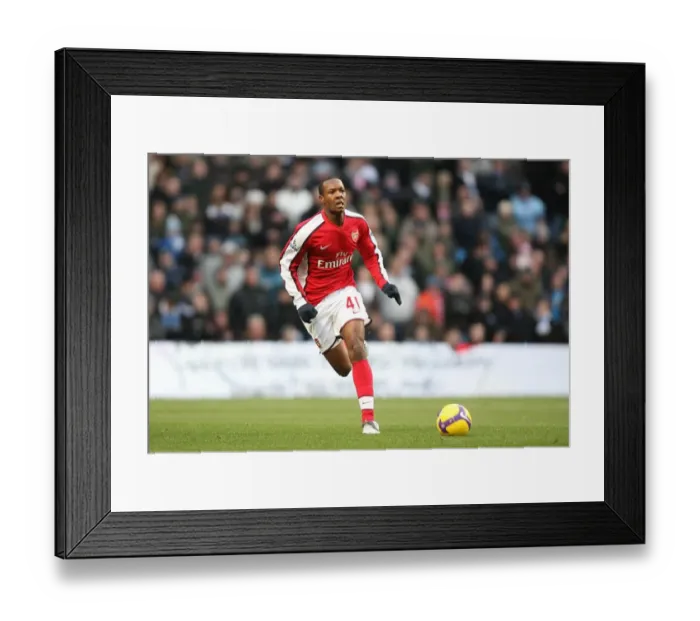 Framed Print : Gavin Hoyte vs Manchester City: Arsenal's 3-0 Defeat, Barclays Premier League, 2008