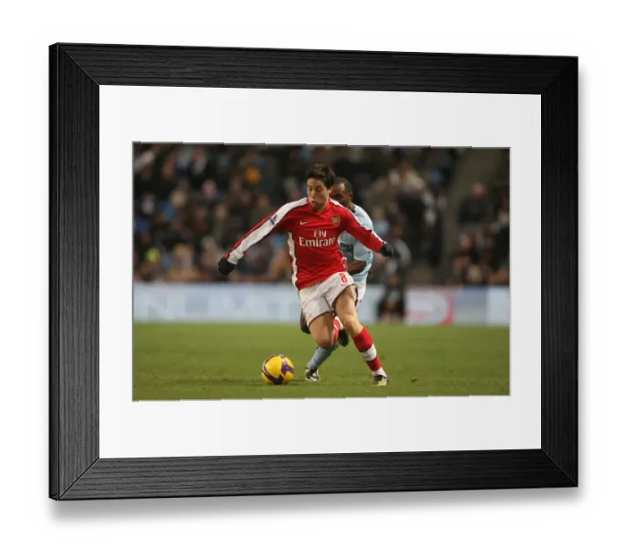 Framed Print : Samir Nasri (Arsenal) Darius Vassell (Man City) Framed Print : Samir Nasri (Arsenal) Darius Vassell (Man City)