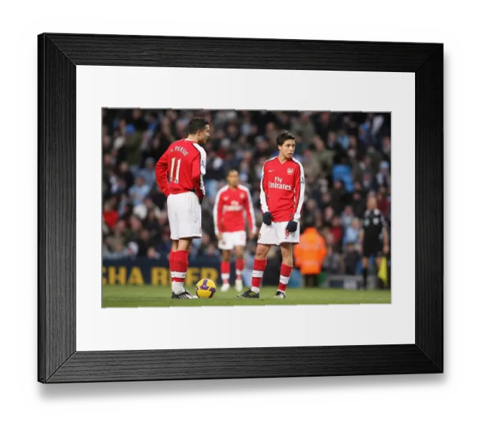 Framed Print : Robin van Persie and Samir Nasri (Arsenal) Framed Print : Robin van Persie and Samir Nasri (Arsenal)