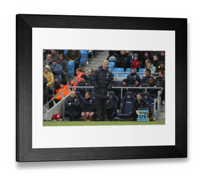 Framed Print : Arsene Wenger: Manchester City's 3-0 Victory over Arsenal in the Barclays Premier League Framed Print : Arsene Wenger: Manchester City's 3-0 Victory over Arsenal in the Barclays Premier League