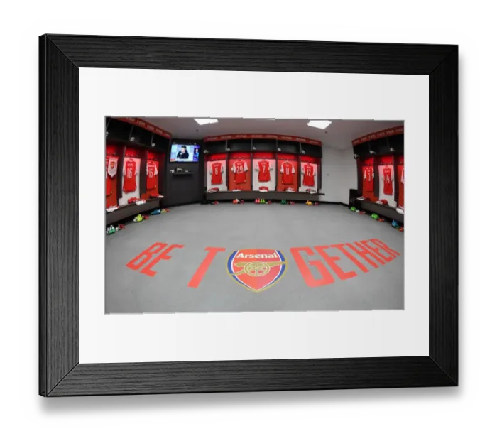 Framed Print : Arsenal Changing Room: Pre-Match Tension - Arsenal vs Manchester City FA Cup Semi-Final Framed Print : Arsenal Changing Room: Pre-Match Tension - Arsenal vs Manchester City FA Cup Semi-Final