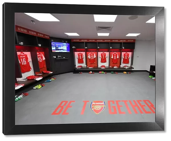 Arsenal Changing Room Before FA Cup Semi-Final vs Manchester City
