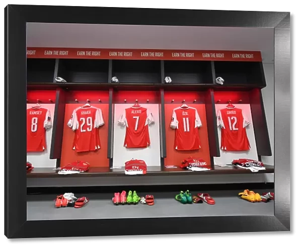 Arsenal Changing Room Before FA Cup Semi-Final vs Manchester City