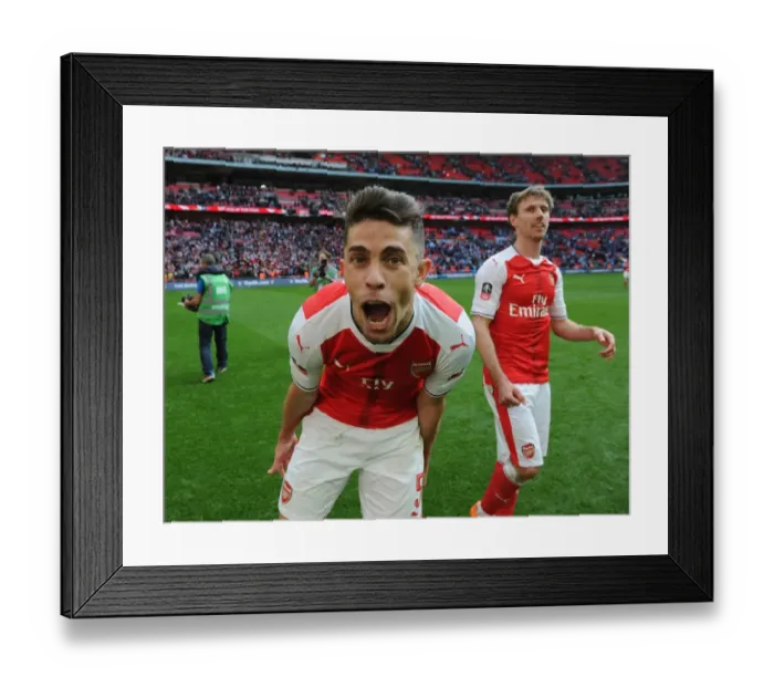 Framed Print : Gabriel's Triumph: Arsenal's FA Cup Semi-Final Victory over Manchester City Framed Print : Gabriel's Triumph: Arsenal's FA Cup Semi-Final Victory over Manchester City