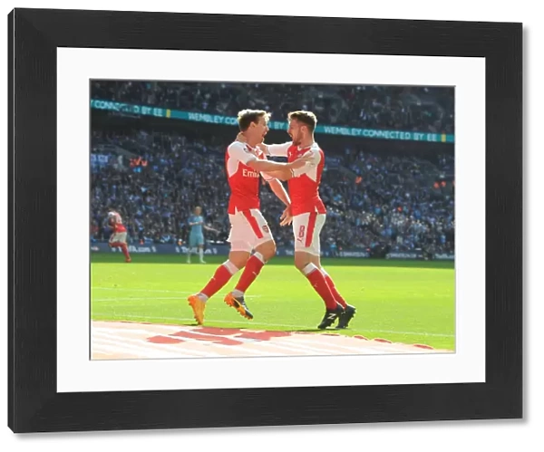 Monreal and Ramsey's Unforgettable FA Cup Semi-Final Goal Celebration: Arsenal's Victory Moment Against Manchester City