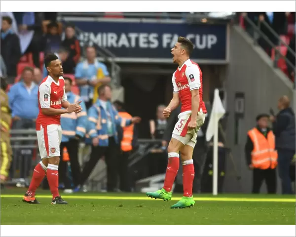 Gabriel's Triumph: Arsenal Defender Celebrates FA Cup Semi-Final Victory Over Manchester City