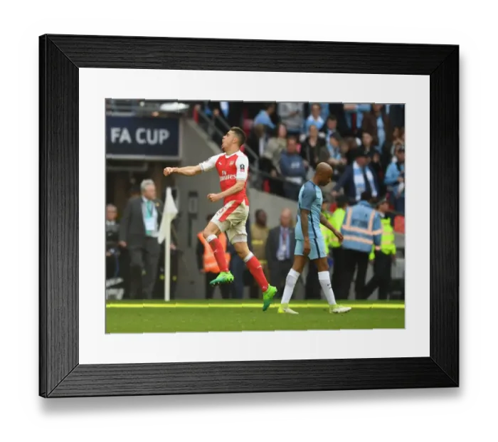 Framed Print : Gabriel Celebrates FA Cup Semi-Final Victory: Arsenal vs Manchester City Framed Print : Gabriel Celebrates FA Cup Semi-Final Victory: Arsenal vs Manchester City