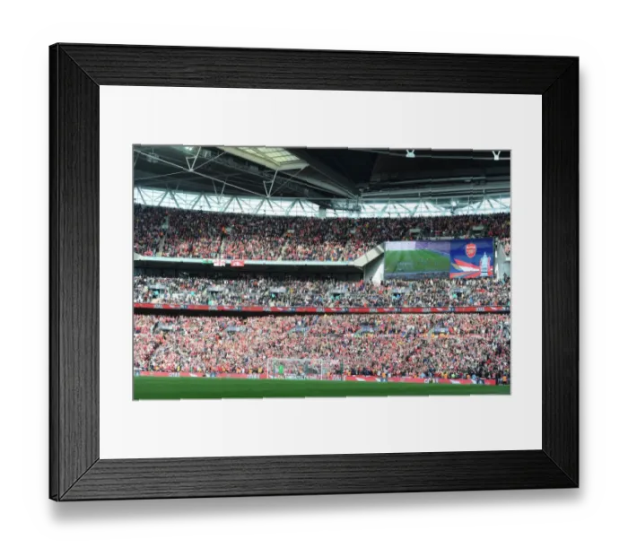 Framed Print : Arsenal Fans Unwavering Support: The FA Cup Semi-Final Showdown vs Manchester City