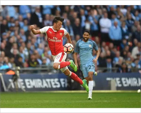 Mesut Ozil in Action: Arsenal vs Manchester City - FA Cup Semi-Final, 2017