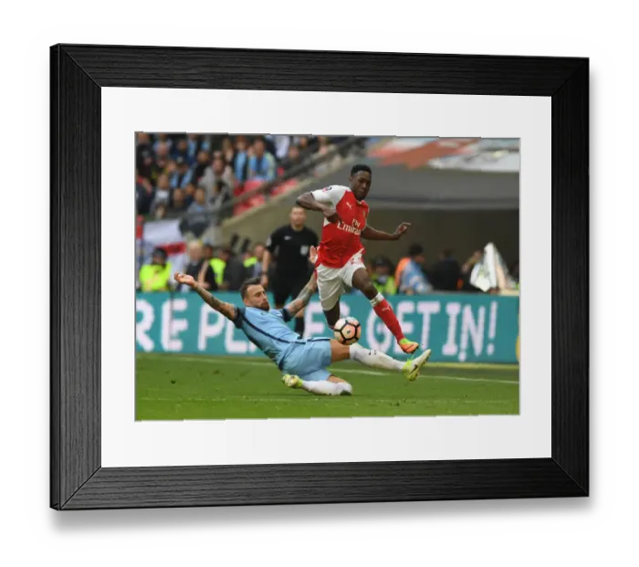 Framed Print : Arsenal's Danny Welbeck vs. Manchester City's Nicolas Otamendi: A FA Cup Semi-Final Showdown Framed Print : Arsenal's Danny Welbeck vs. Manchester City's Nicolas Otamendi: A FA Cup Semi-Final Showdown