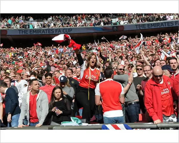 Arsenal Fans Passionate Support at the FA Cup Semi-Final: Arsenal vs Manchester City