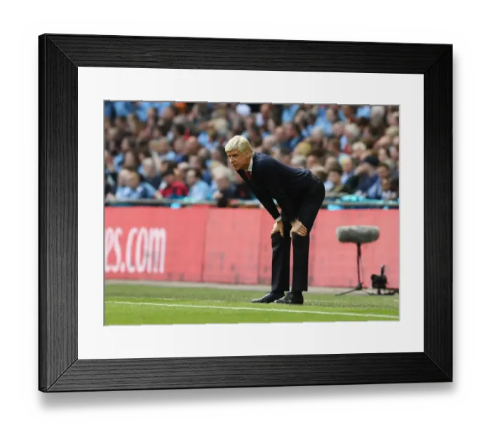 Framed Print : Arsene Wenger at the FA Cup Semi-Final: Arsenal vs Manchester City Framed Print : Arsene Wenger at the FA Cup Semi-Final: Arsenal vs Manchester City