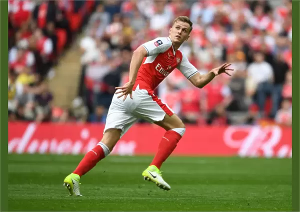 Arsenal's Rob Holding in FA Cup Semi-Final Clash Against Manchester City