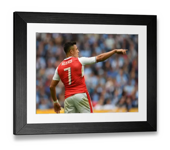 Framed Print : Alexis Sanchez: Arsenal's FA Cup Semi-Final Hero Against Manchester City