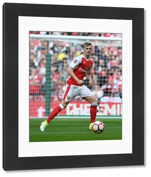 Rob Holding in Action: Arsenal vs Manchester City - FA Cup Semi-Final