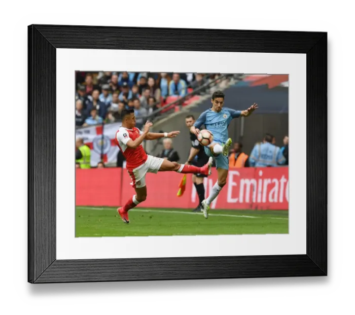 Framed Print : Sanchez vs. Navas: A FA Cup Semi-Final Battle at Wembley (Arsenal vs. Manchester City, 2017)