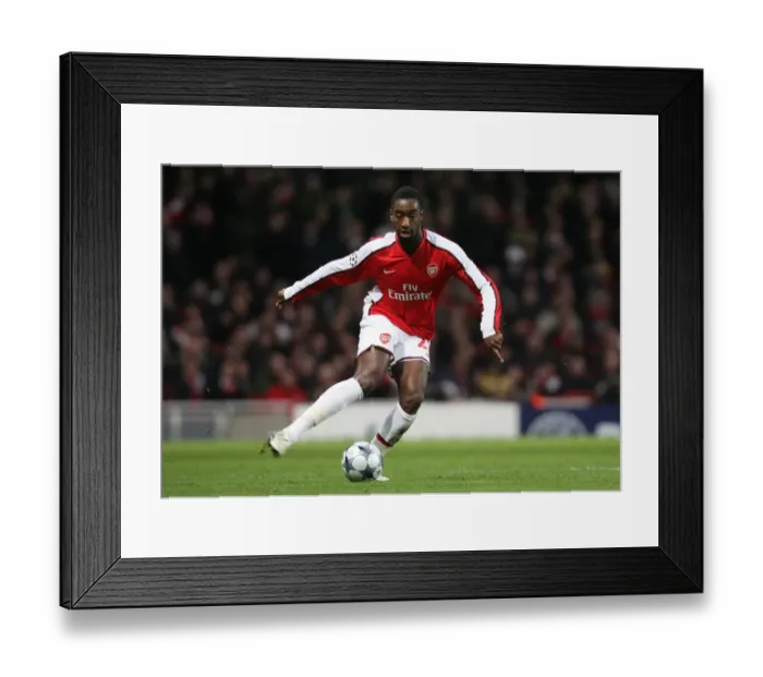Framed Print : Johan Djourou's Historic Goal: Arsenal's 1-0 Victory over Dynamo Kyiv in the Champions League