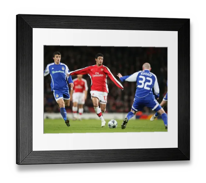 Framed Print : Arsenal's Vela Scores the Winner Against Dynamo Kyiv in Champions League Group Stage Framed Print : Arsenal's Vela Scores the Winner Against Dynamo Kyiv in Champions League Group Stage