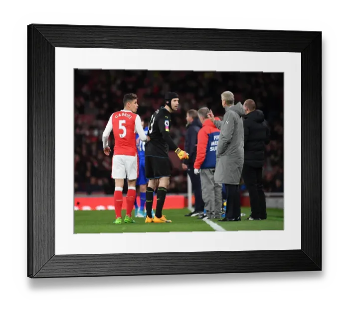 Framed Print : Arsenal vs Leicester City: Premier League Showdown at Emirates Stadium (April 2017)